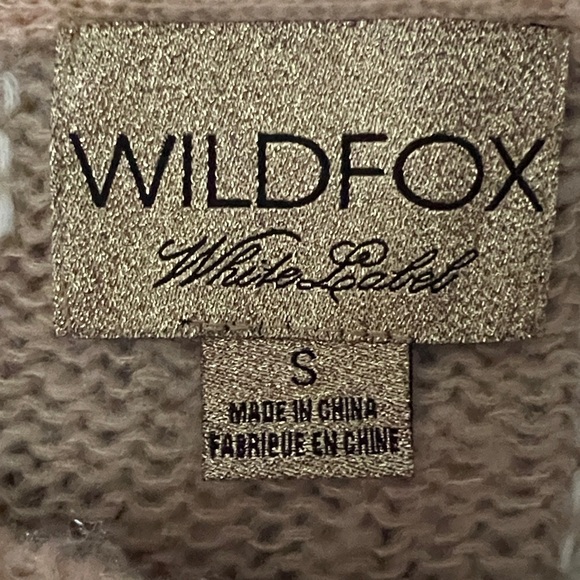 Wildfox Peach Union Jack Sweater - Picture 5 of 9